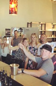 Group on a craft brewery tour in Kelowna
